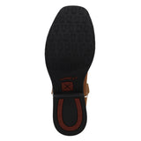 Twisted X Youth Top Hand Pecan Vamp with Multicolor Shaft Boot sole view