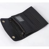 Inside of Dark Tooled Wallet