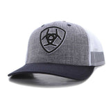 Ariat Men's Grey and Navy Embroidered Cap