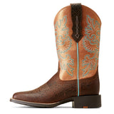 Ariat Women's Brown/Orange Embossed Boots