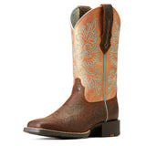 Ariat Women's Brown/Orange Embossed Boots