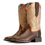 Ariat Women's Brown/Orange Embossed Boots