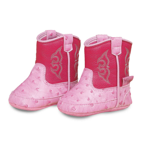 Blazin Roxx Pink Ostrich Kinsley Booties