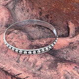 "Gunner" Sterling Silver Dot Bangle