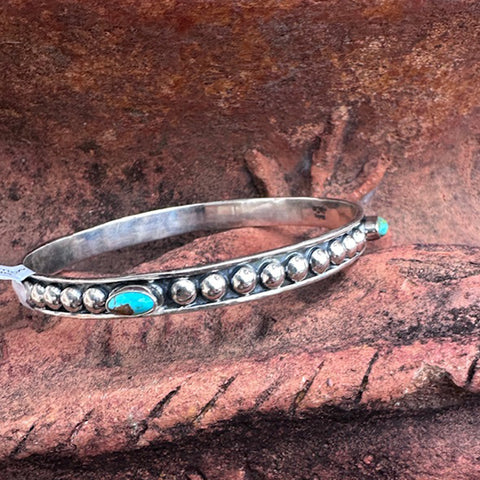 "Krislan" Sterling Silver Kingman Bangle