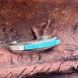 "Cee" Kingman Rope Detail Inlayed Cuff