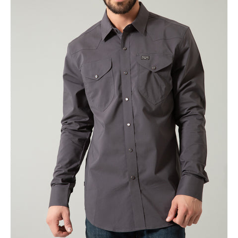 Kimes Men's Charcoal Blackout Shirt