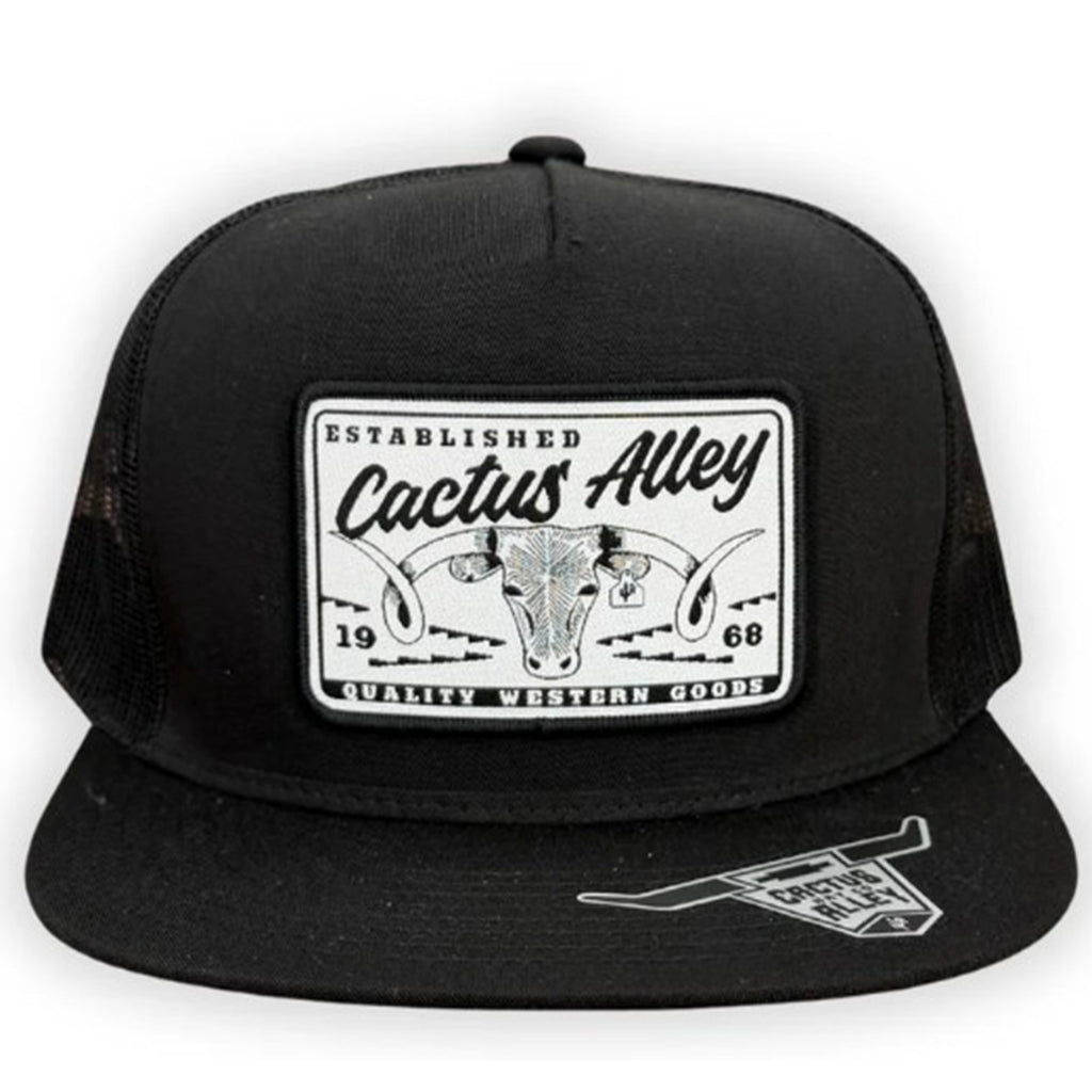 Cactus Alley Black Cattle Drive Cap