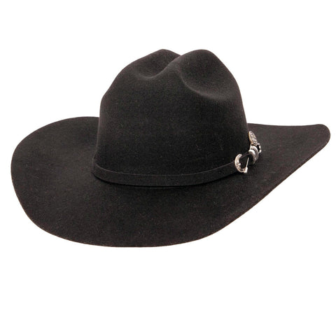 American Hat Co. Men's Black Cattleman Felt Hat
