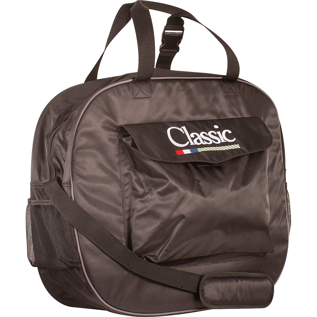 Black basic rope bag with mesh side pocket and classic rope logo.