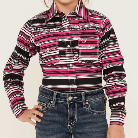 Cowboy Hardware Kid's Pink Beach Serape Shirt
