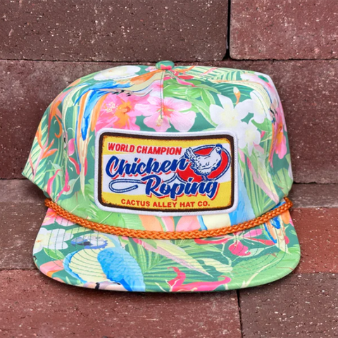 Tropical Chicken Roping Cap