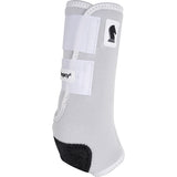 Side view of legacy 2 white hind splint boot.