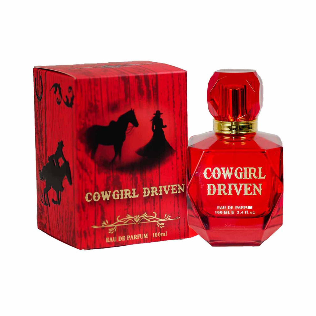 Cowgirl Driven box and bottle. 