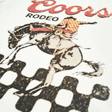 Bohemian Cowgirl Coors Rodeo Checkered Bronc Tee