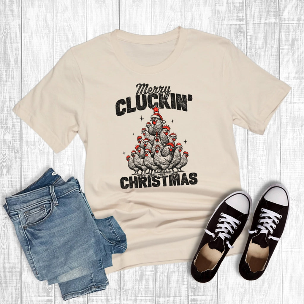 Merry Cluckin Christmas Tee