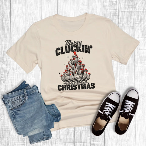 Merry Cluckin Christmas Tee
