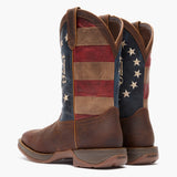 Back side view of Durango Men's Rebel America 250 Flag Western Boots