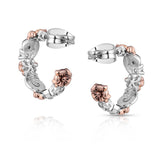 back side view of hoop earrings