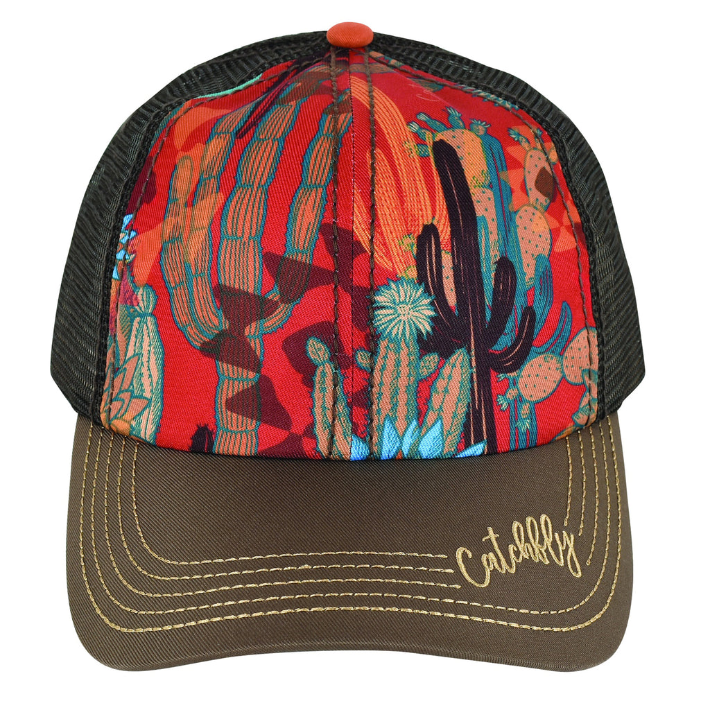 Front side view of Desert Cactus Tone Cap