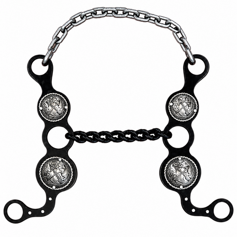 Paul Petska Long Shank Chain Gag with Small Chain Mouth Piece