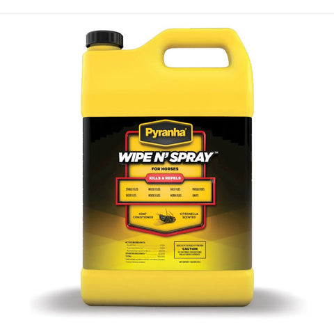 Pyranha Wipe N' Spray Fly Spray Gallon