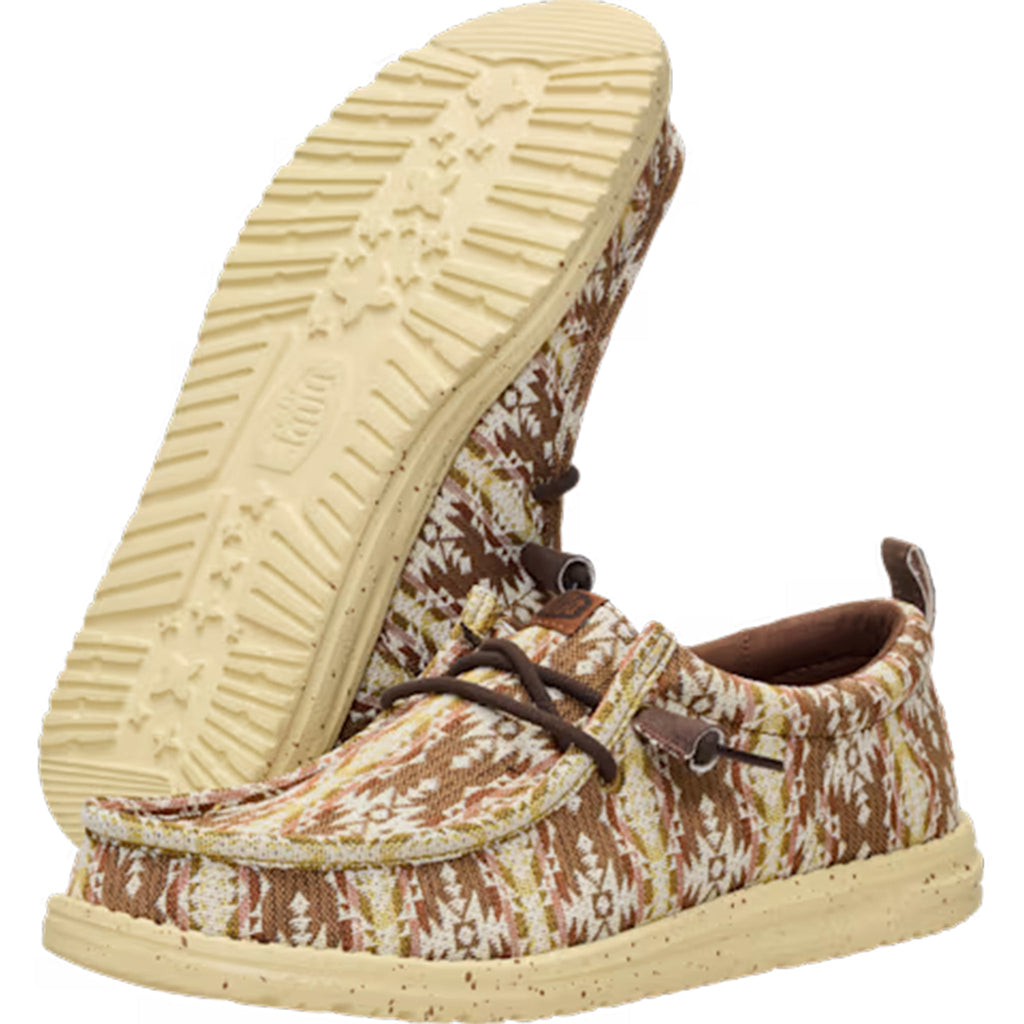 Side and bottom view of both Wally Funk Teton Jacquard Shoes