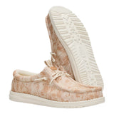 Side and bottom view of Wally tropical Shoes. 
