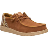 Side view of single Argon Oil Wally Funk Teton Suede Shoe