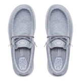 Top side of grey wally jersey pair.
