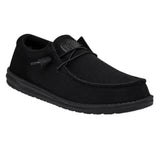Side view of single Black Mono Wally Mesh Shoe