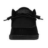 Toe side view of Black Mono Wally Mesh Shoe