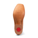 Tan leather shoe sole with 'Hyer' branding on a white background