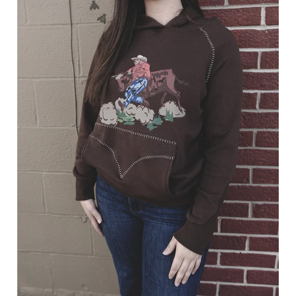 The Bulldogger Chocolate Hoodie