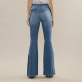 Kancan Medium Washed High Rise Super Flare Jeans