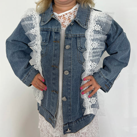 Clover Cottage Kid's Lace Jean Jacket