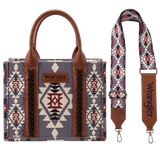 Lavender Aztec print tote bag