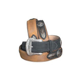 Nocona Men's Black\Brown Lace Belt