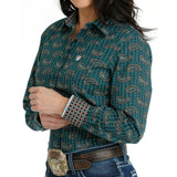 Cinch Women's Teal Paisley Shirt