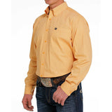 Cinch Men's Orange & White Geo Print Shirt