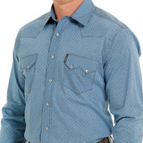 Cinch Men's Blue Print Shirt