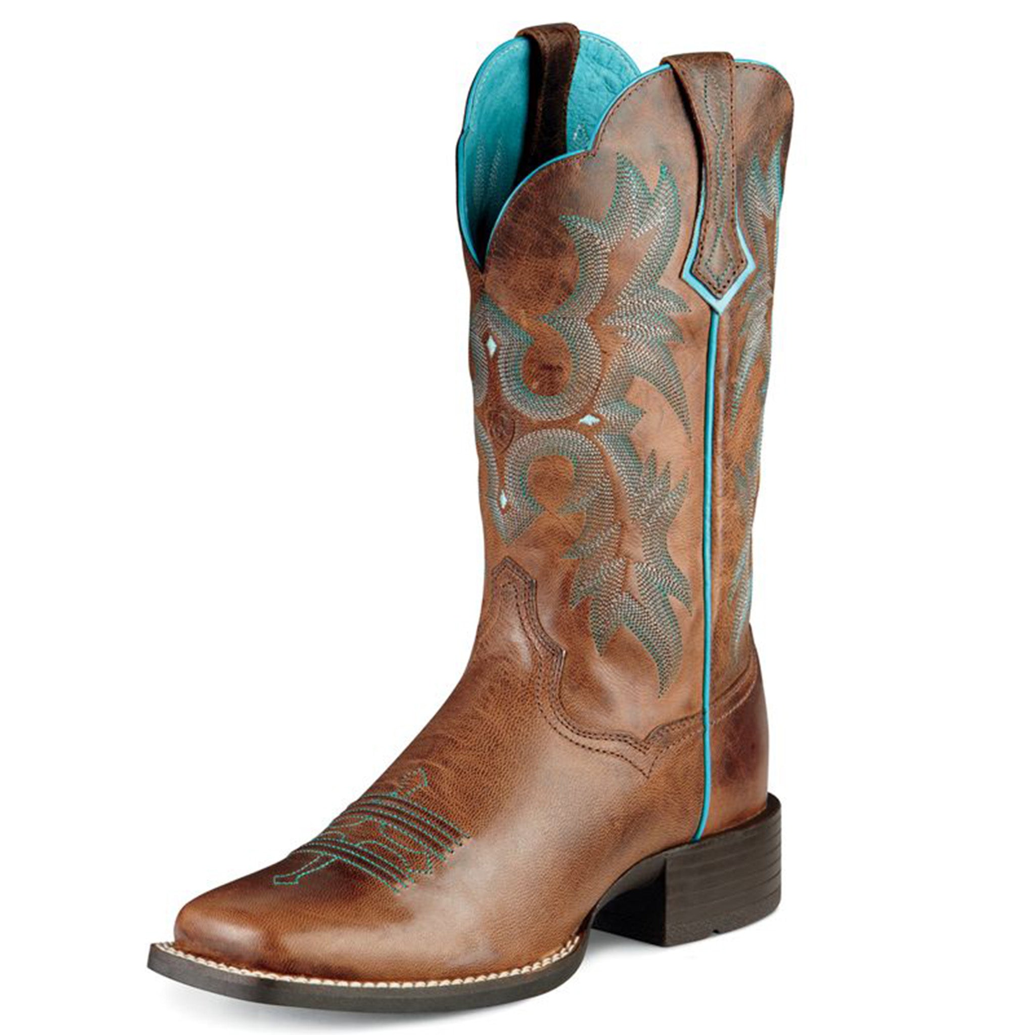Ariat Sassy Brown Tombstone Square Toe Boots – Western Edge, Ltd.