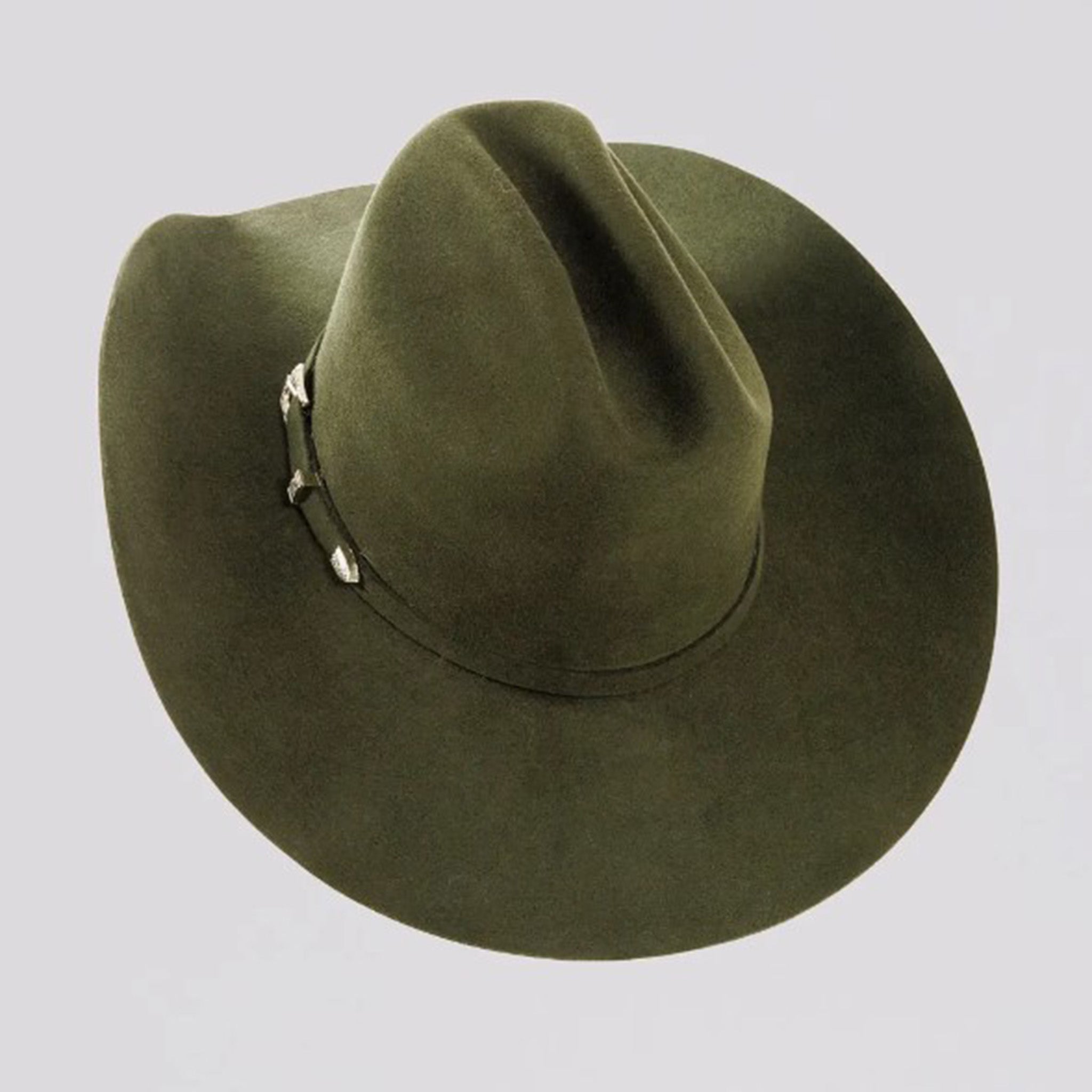 NWT Hampui Hats Olive Cattleman sagebrush felt hat Hampui Cattleman Hat | Gunmetal main image 3