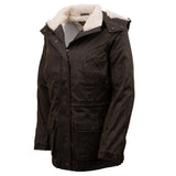 Outback Woodbury Jacket with fleece lining and adjustable drawstring waist.