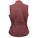 Back view of Women's Rust Microsuede Vest 