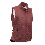 Side view of Women's Rust Microsuede Vest 
