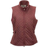 Front view of Women's Rust Microsuede Vest 