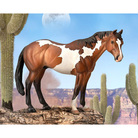 Paint Horse - Bay Overo Figurine