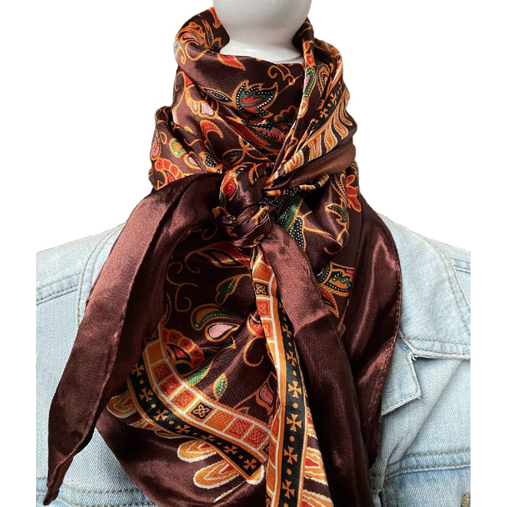 Wild Rag Rodeo Rodeo Drive Brown Floral Wild Rag