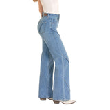 Side view of the jeans. 